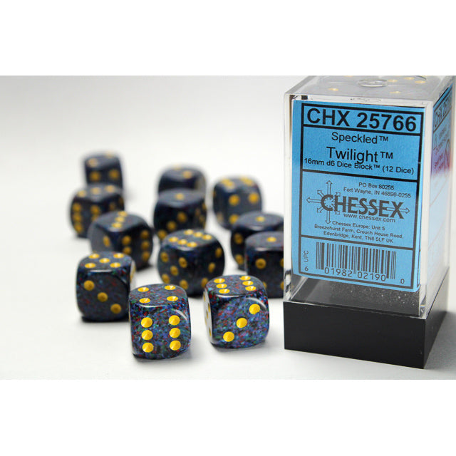 Chessex: Speckled 16mm D6 Twilight (x12)