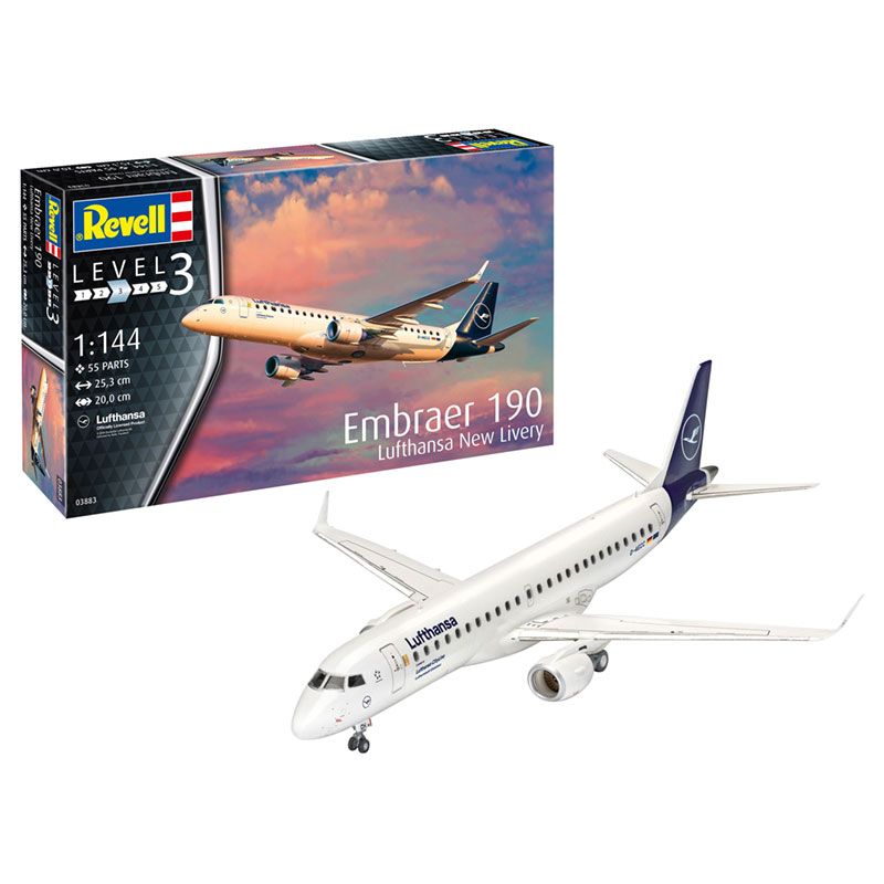 Revell: 1/144 Embraer 190 Lufthansa New Livery 03883