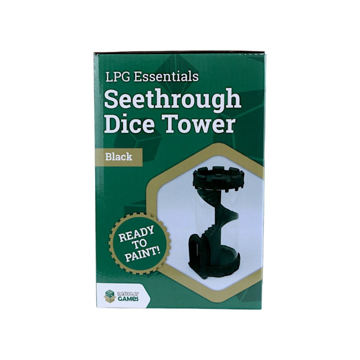 LPG Essentials: Seethrough Dice Tower Black