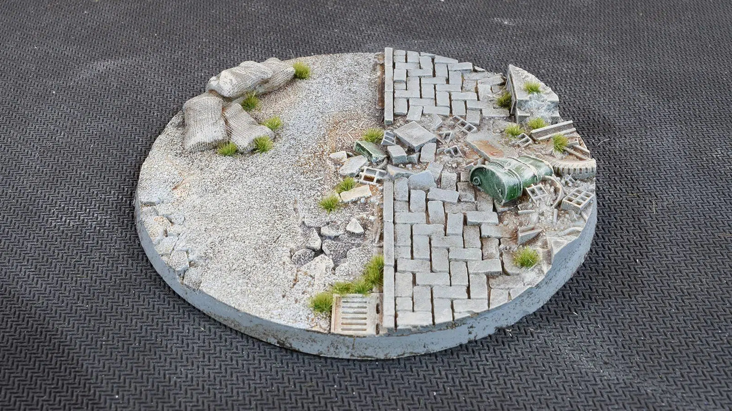 Gamers Grass: Bases Urban Warfare Round 100mm (x1)