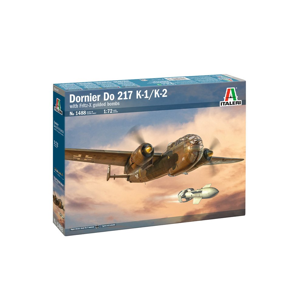 Italeri: 1/72 Dornier Do 217 K-1/K-2 with Fritz-X Guided Bombs 1488