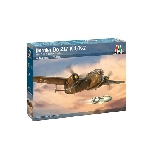 Italeri: 1/72 Dornier Do 217 K-1/K-2 with Fritz-X Guided Bombs 1488