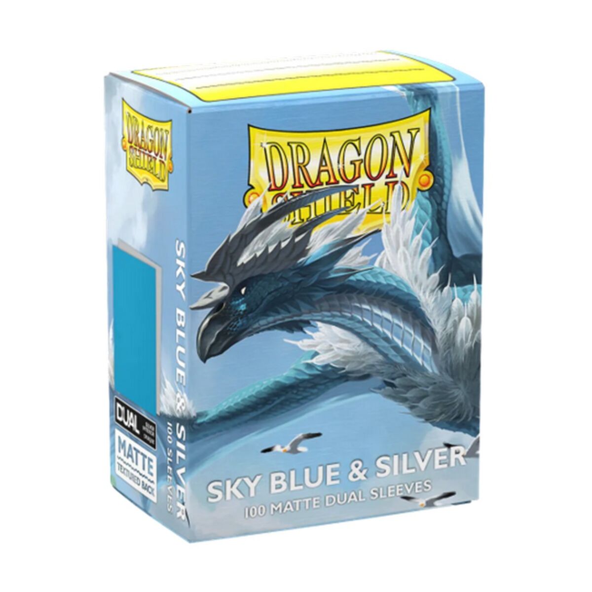 Dragon Shield: Sleeves Matte Dual Sky Blue & Silver