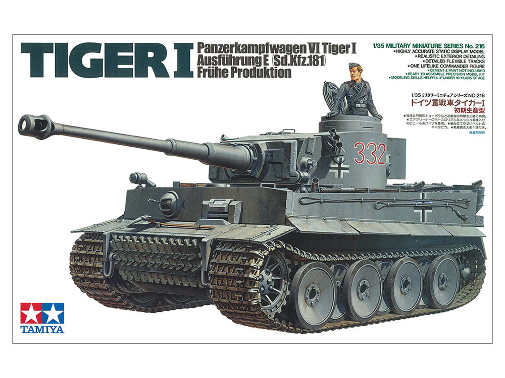 Tamiya: 1/35 Panzerkampfwagen VI Tiger I Ausfuhrung E Sd.Kfz.181 Early Production 35216