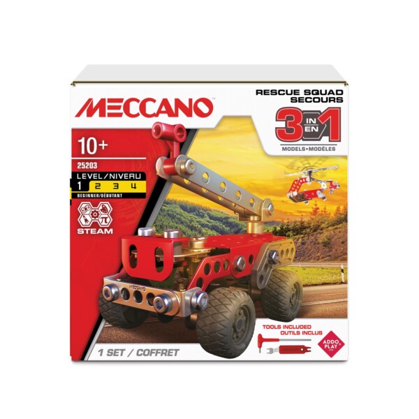 Meccano: 3in1 Multi Model Set Rescue Squad