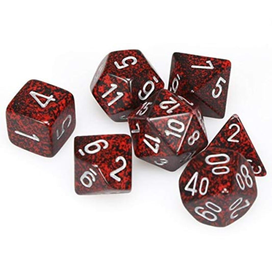 Chessex: Speckled Polyhedral Silver Volcano 7-Die Set