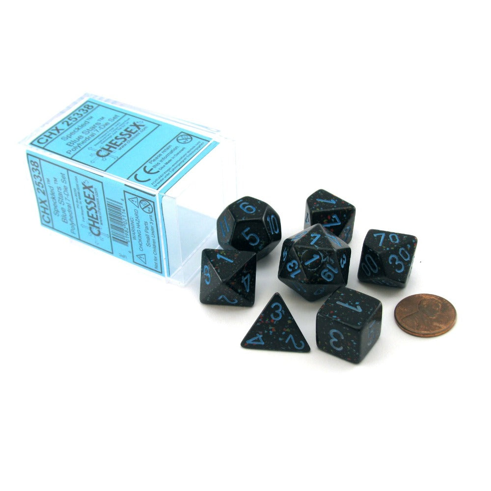 Chessex: Speckled Polyhedral Blue Stars 7-Die Set
