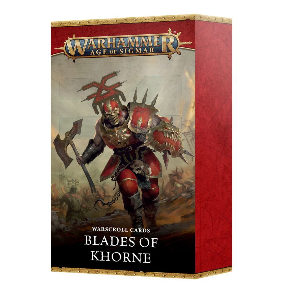 Age of Sigmar: Warscroll Cards Blades of Khorne 4E