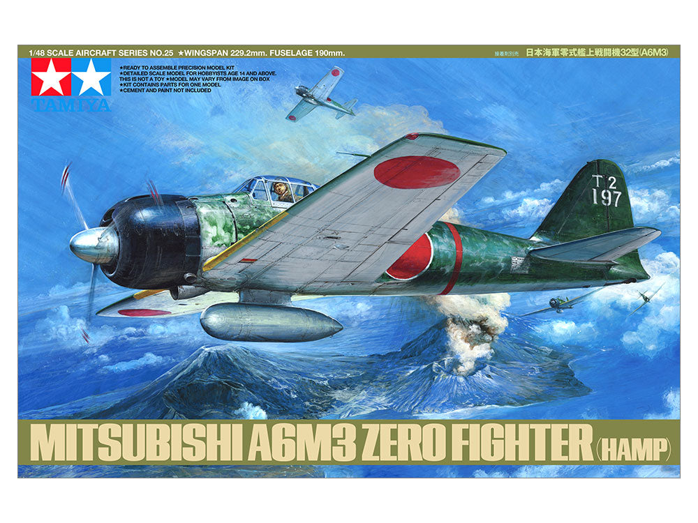 Tamiya: 1/48 Mitsubishi A6M3 Zero Fighter Hamp 61025