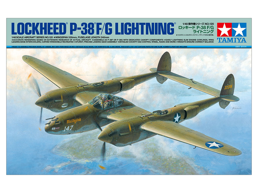 Tamiya: 1/48 Lockheed P-38F/G Lightning 61120