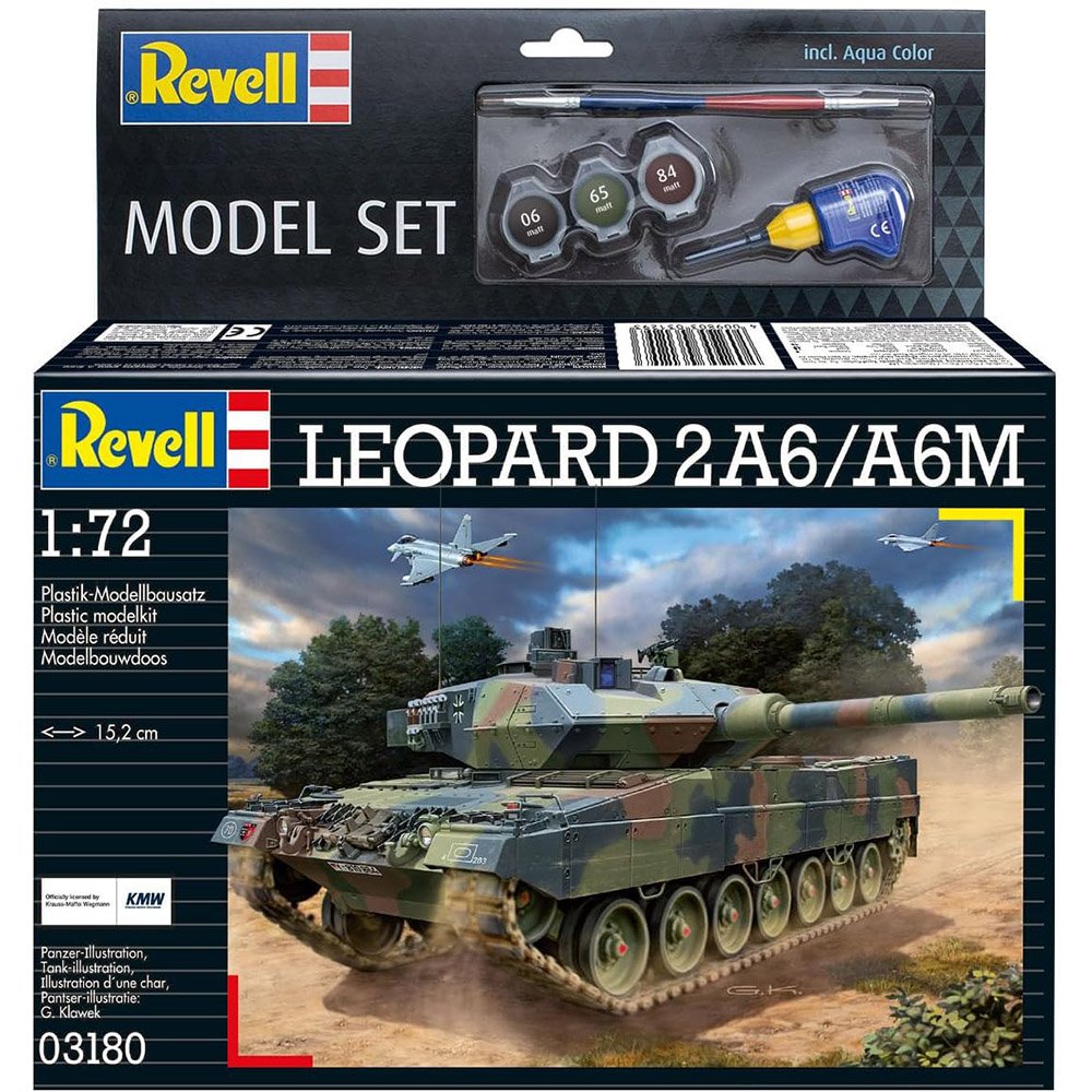 Revell: 1/72 Model Set Leopard 2A6/A6M 63180