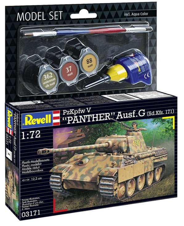 Revell: 1/72 Model Set PzKpfw V Panther Ausf.G Sd.Kfz.171 63171