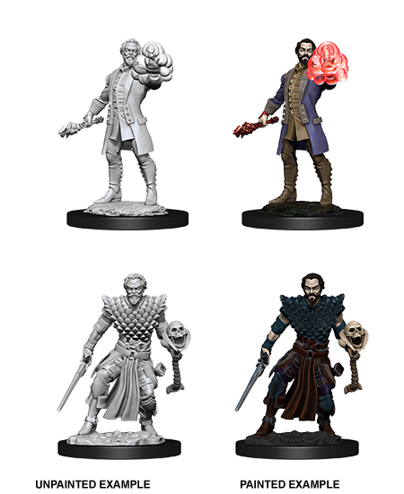 D&D: Nolzur's Marvelous Miniatures Human Warlock Male