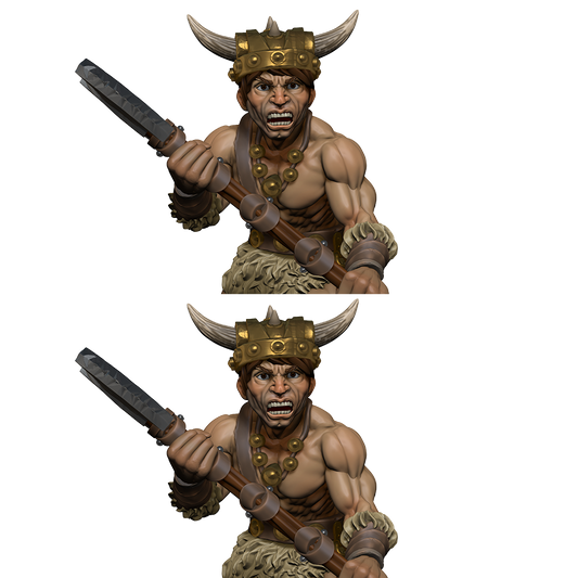 D&D: Nolzur's Marvelous Miniatures Halfling Barbarians