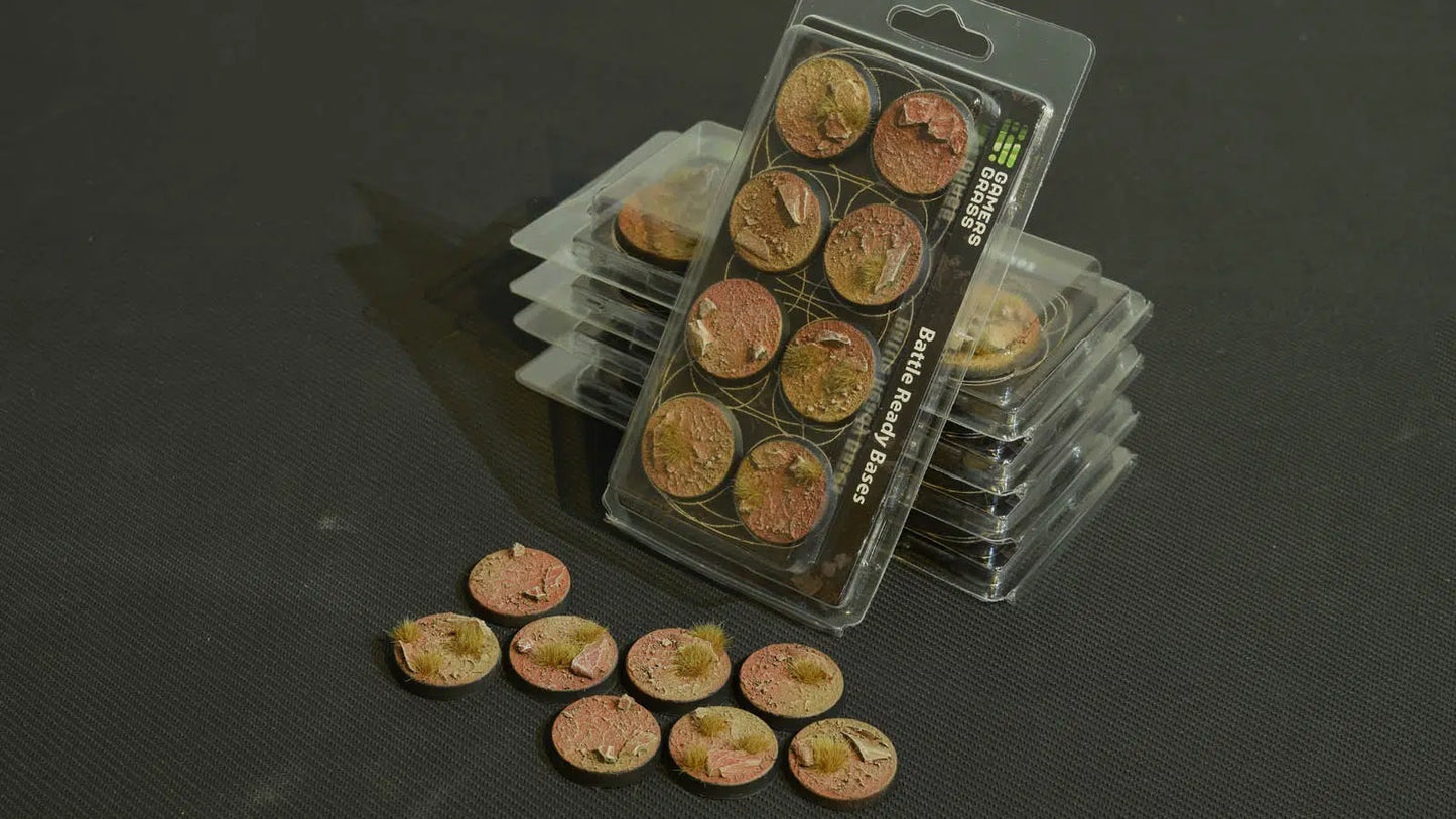 Gamers Grass: Bases Badlands Round 32mm (x8)