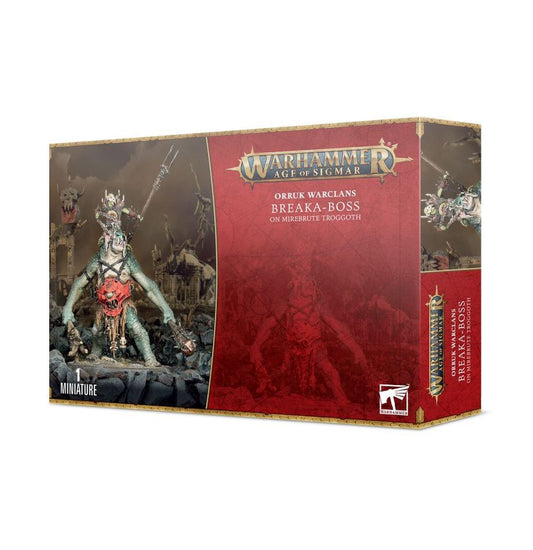 Age of Sigmar: Orruk Warclans Breaka-Boss on Mirebrute Troggoth