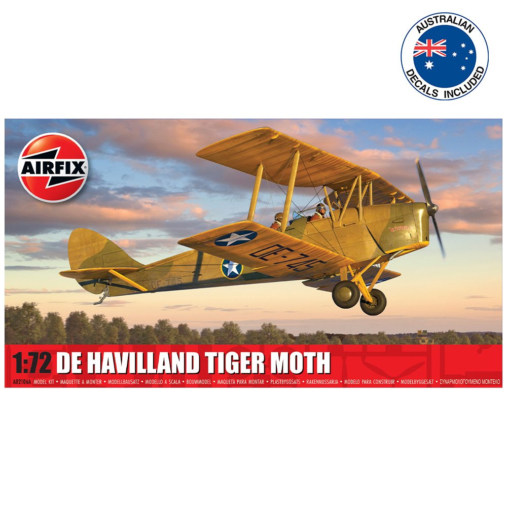Airfix: 1/72 De Havilland Tiger Moth A02106A