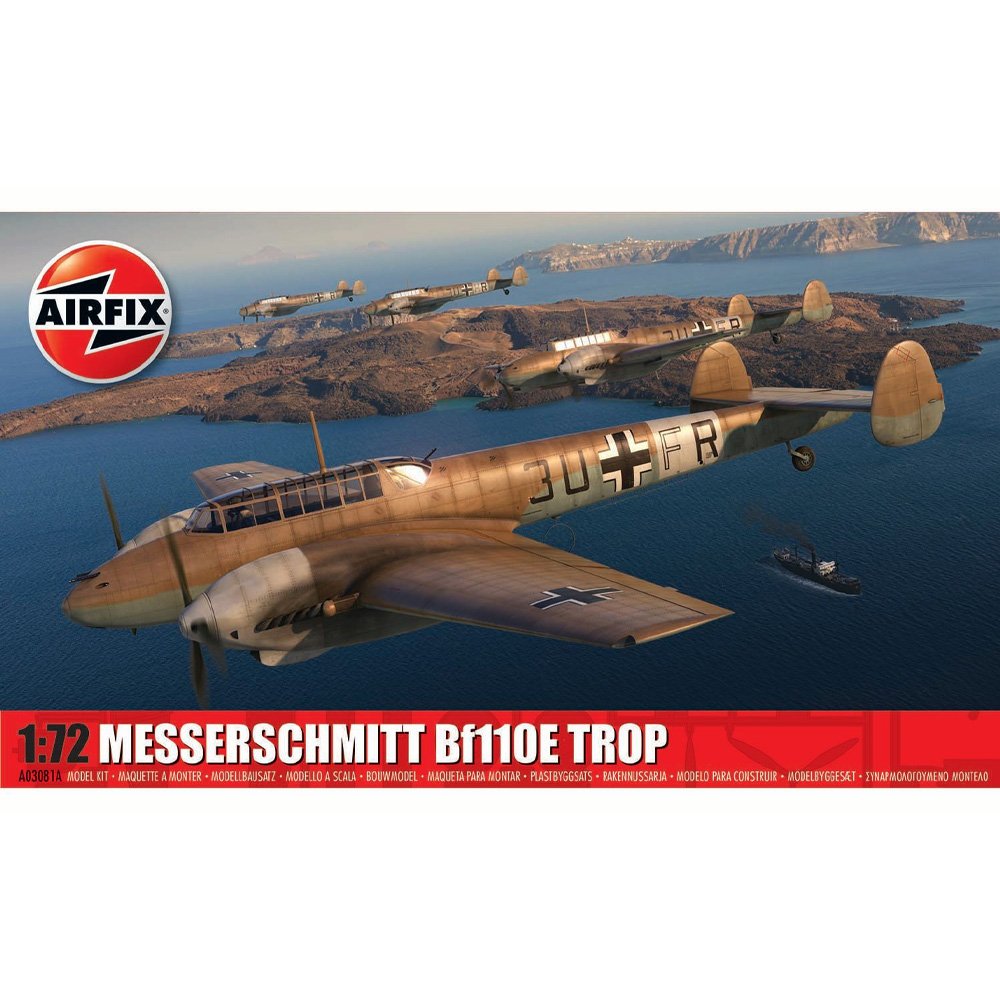 Airfix: 1/72 Messerschmitt Bf110E Trop A03081A