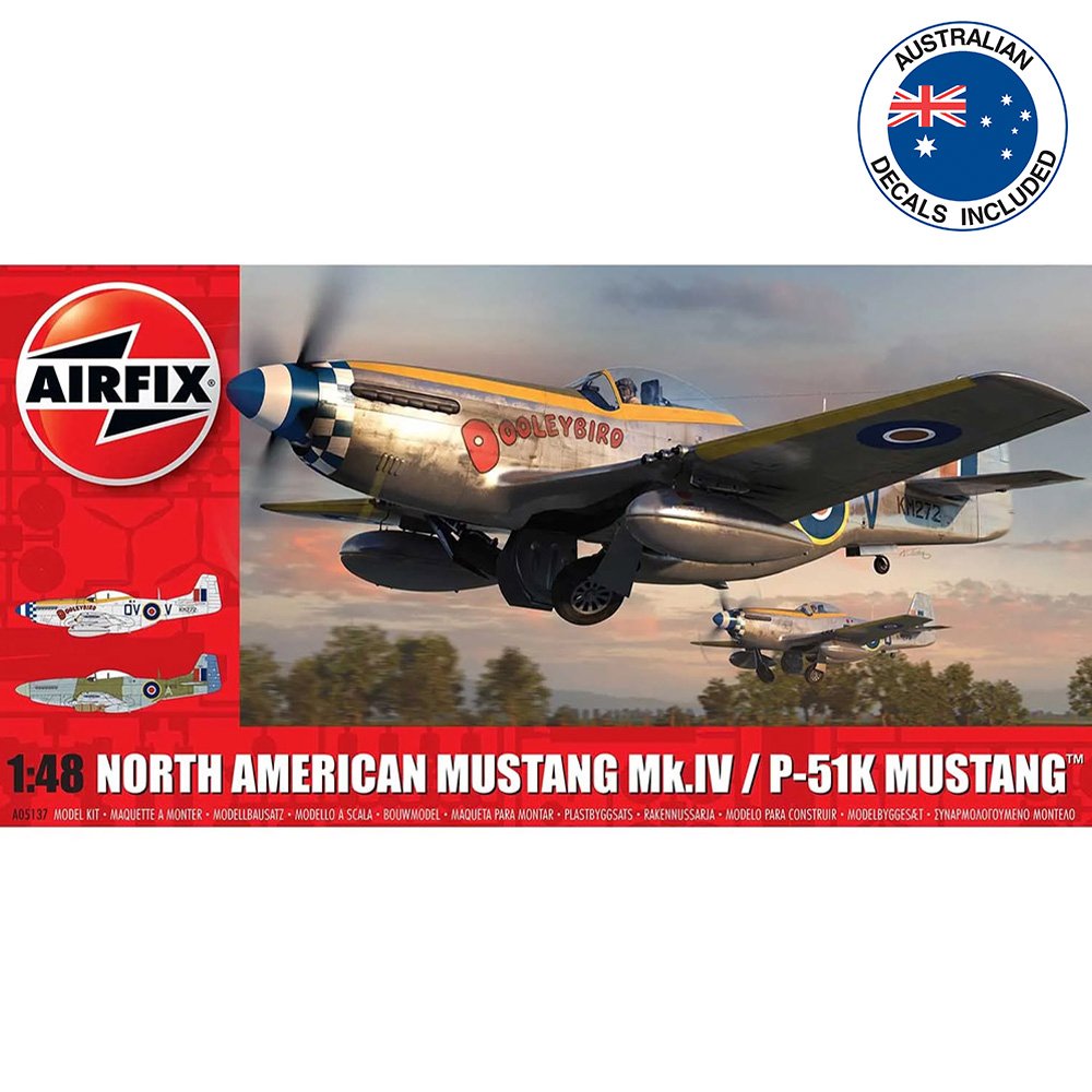 Airfix: 1/48 North American Mustang Mk.IV/P-51K Mustang A05137