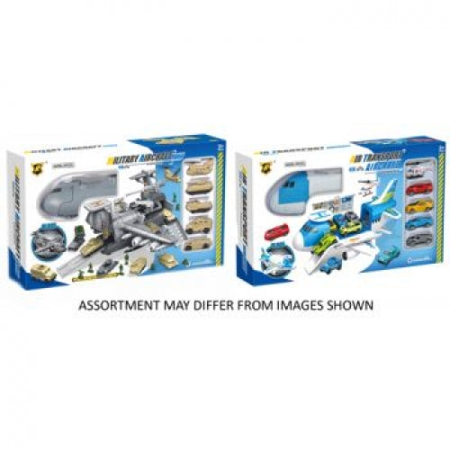 Aircraft Playset with 5 Vehicles & Accessories (Assorted - One Randomly Selected)