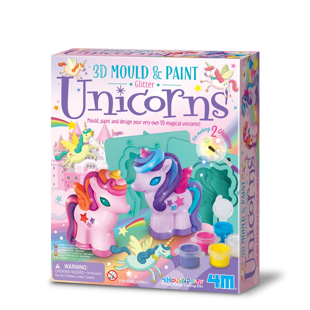 4M: Mould & Paint 3D Glitter Unicorns