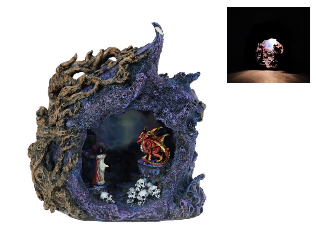Mystical Light Up Dragon Cave USB Touch Light 16cm