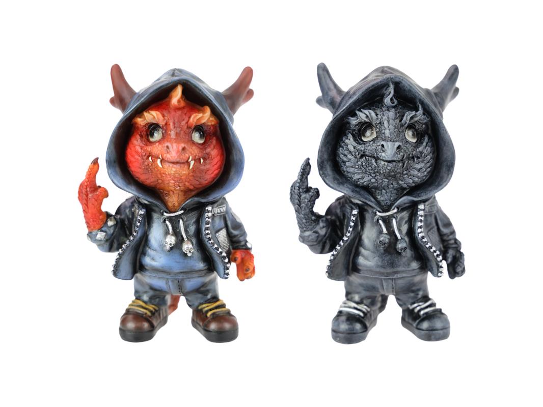 Standing Hooded Vampire Dragon 17cm (Assorted - One Randomly Selected)