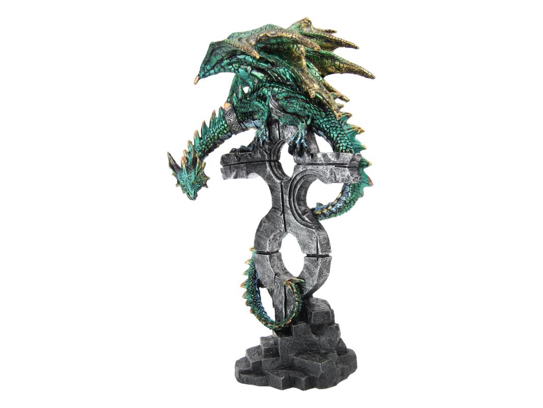Green Dragon on Relic Cross 29cm