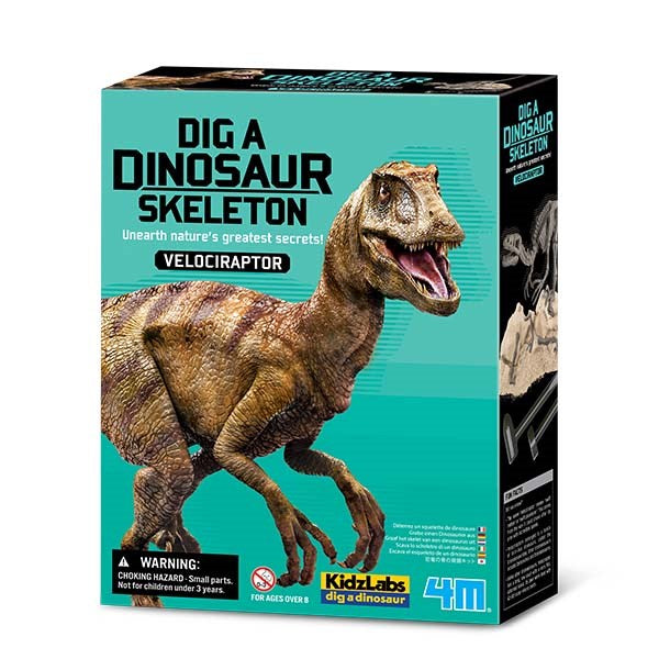 4M: Dig A Dinosaur Skeleton Velociraptor
