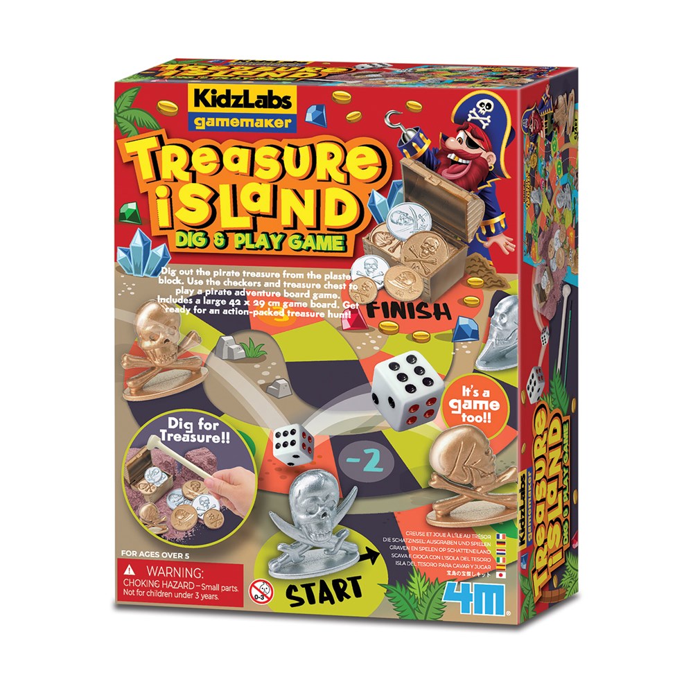 4M: Gamemaker Treasure Island Dig & Play Game