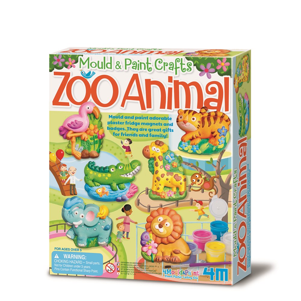 4M: Mould & Paint Zoo Animals