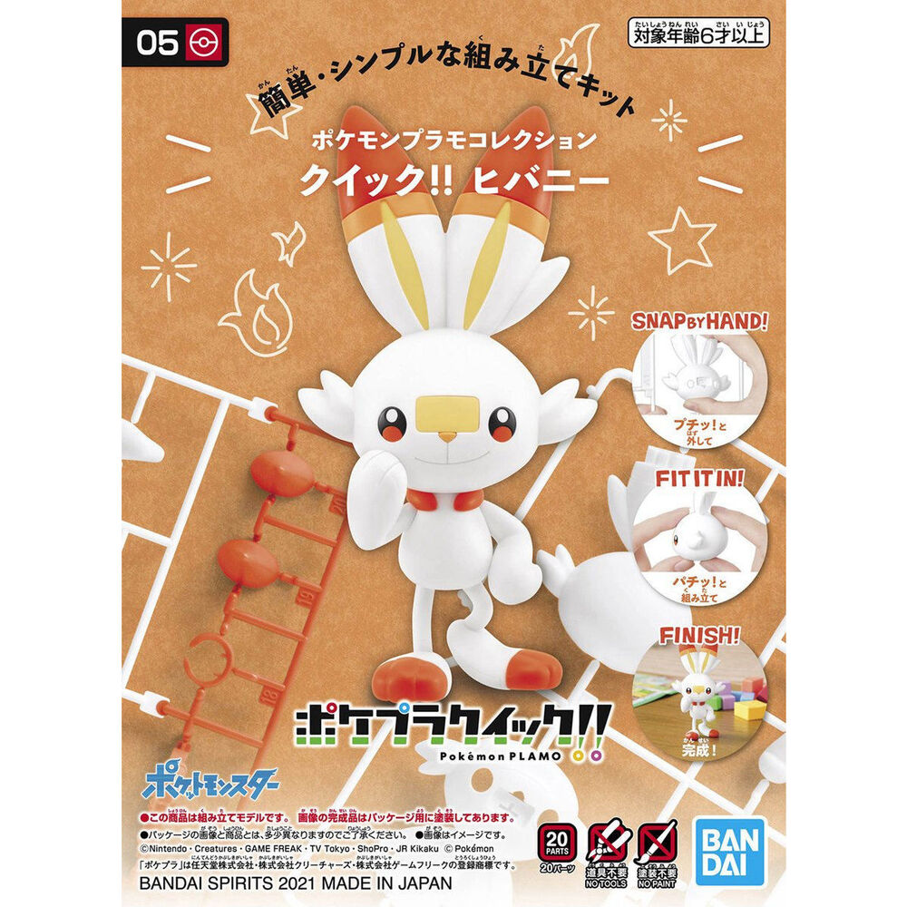 Bandai: Pokemon Model Kit Scorbunny