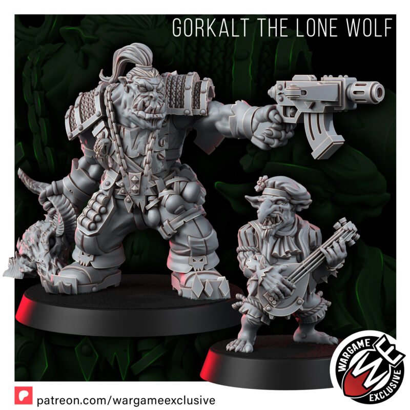 Wargame Exclusive: Ork Gorkalt The Lone Wolf with Jaskier