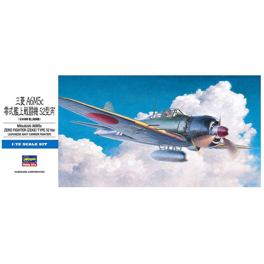 Hasegawa: 1/72 Mitsubishi A6M5c Zero Fighter Zeke Type 52 Hei 00453