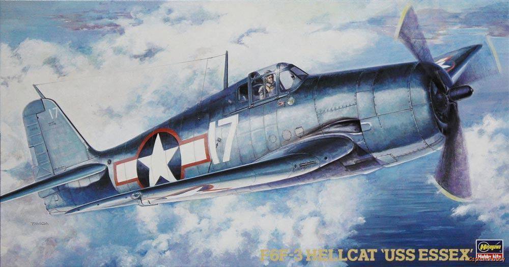 Hasegawa: 1/48 F6F-3 Hellcat USS Essex 09134