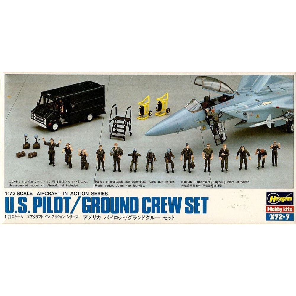Hasegawa: 1/72 US Pilot/Ground Crew Set 35007