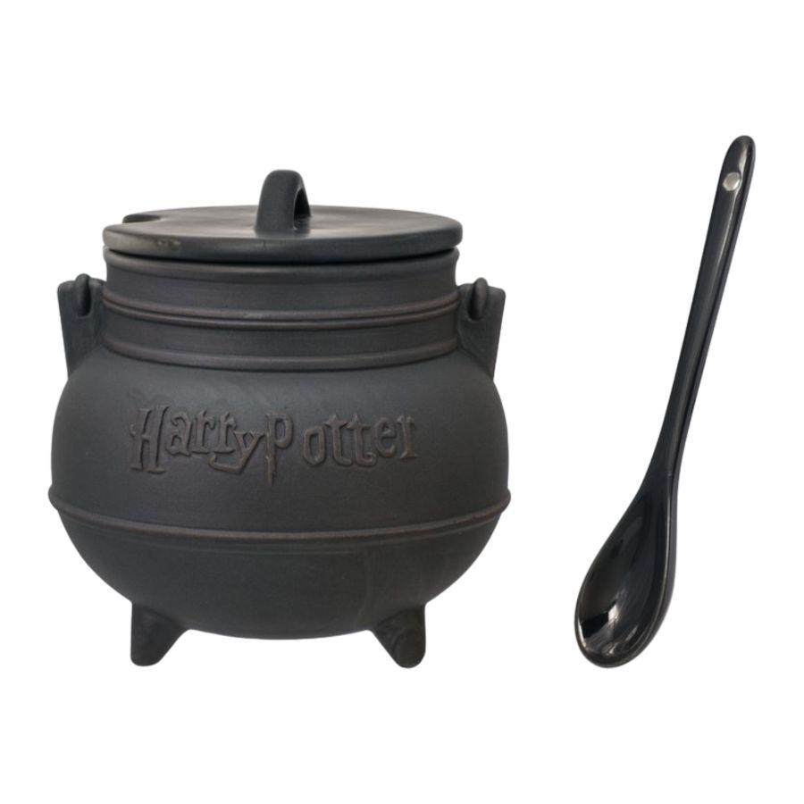 Soup Mug: Harry Potter Cauldron with Lid & Spoon Set