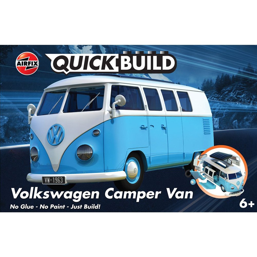 Airfix: Quickbuild Volkswagen Camper Van Blue J6024