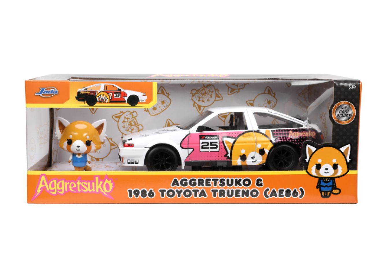 Jada: 1/24 Aggretsuko Toyota AE86 with Aggretsuko
