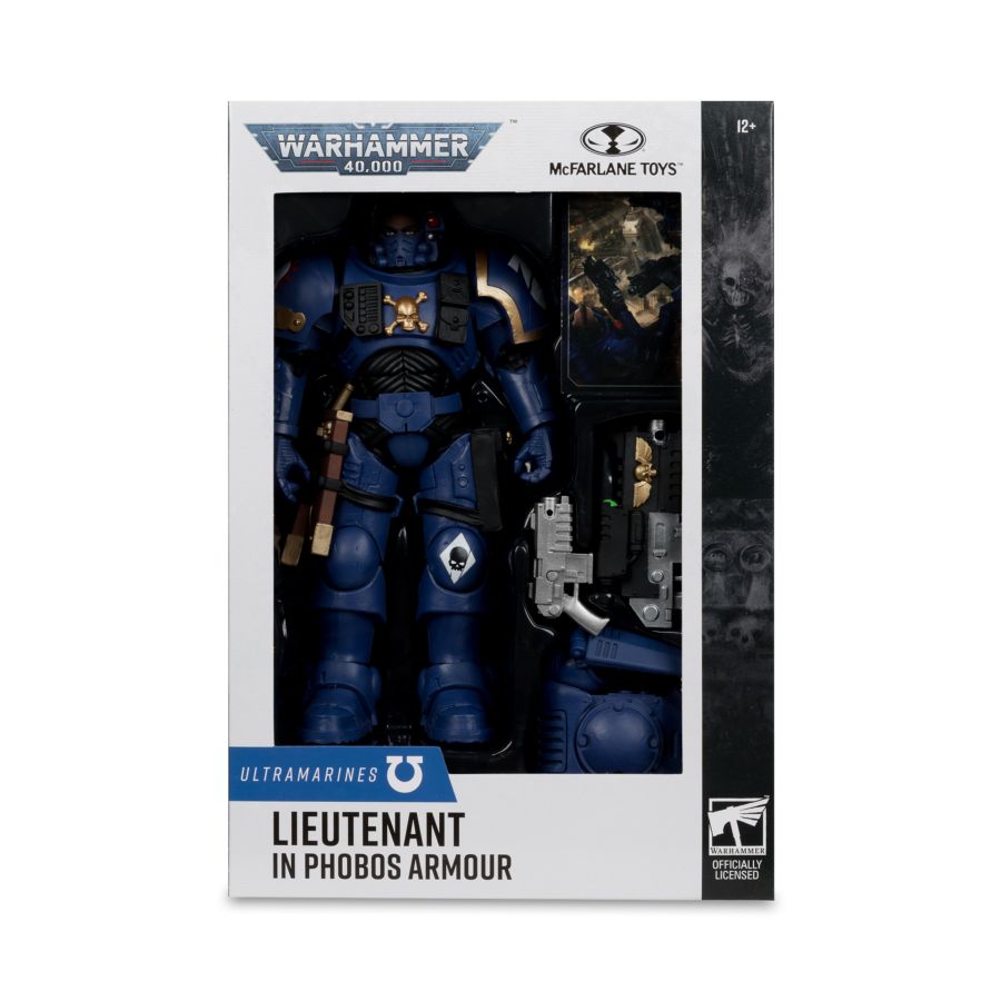 McFarlane Toys: Warhammer 40k Ultramarines Lieutenant in Phobos Armor 7" Figure