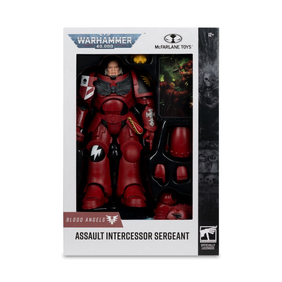 McFarlane Toys: Warhammer 40k Blood Angels Assault Intercessor Sergeant 7"