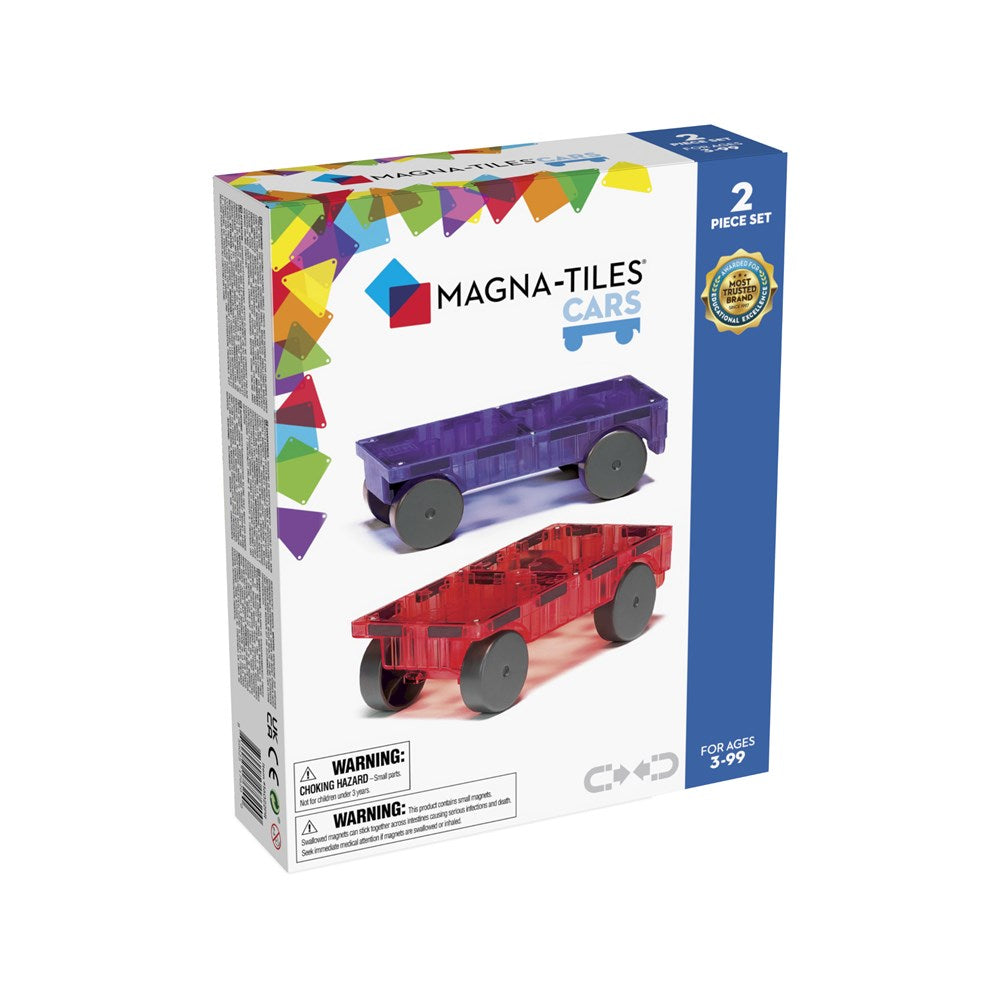 Magna-Tiles: Cars 2pc Expansion Set Purple & Red