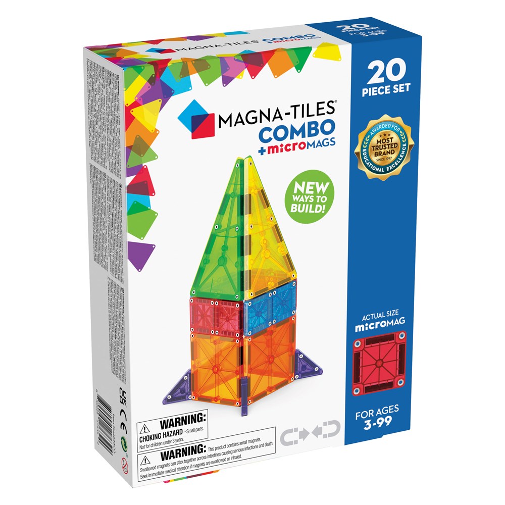 Magna-Tiles: Combo + Micromags 20pc Set