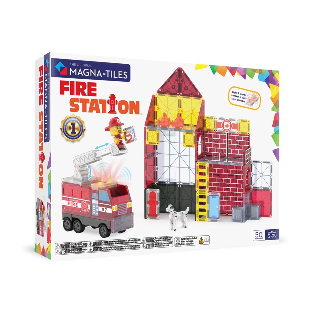Magna-Tiles: Fire Station 50pc Set