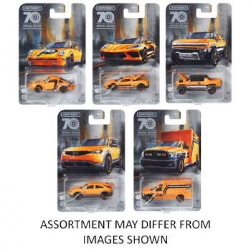 Matchbox: 1/64 70th Moving Parts Vehicles (Assorted - One Randomly Selected)