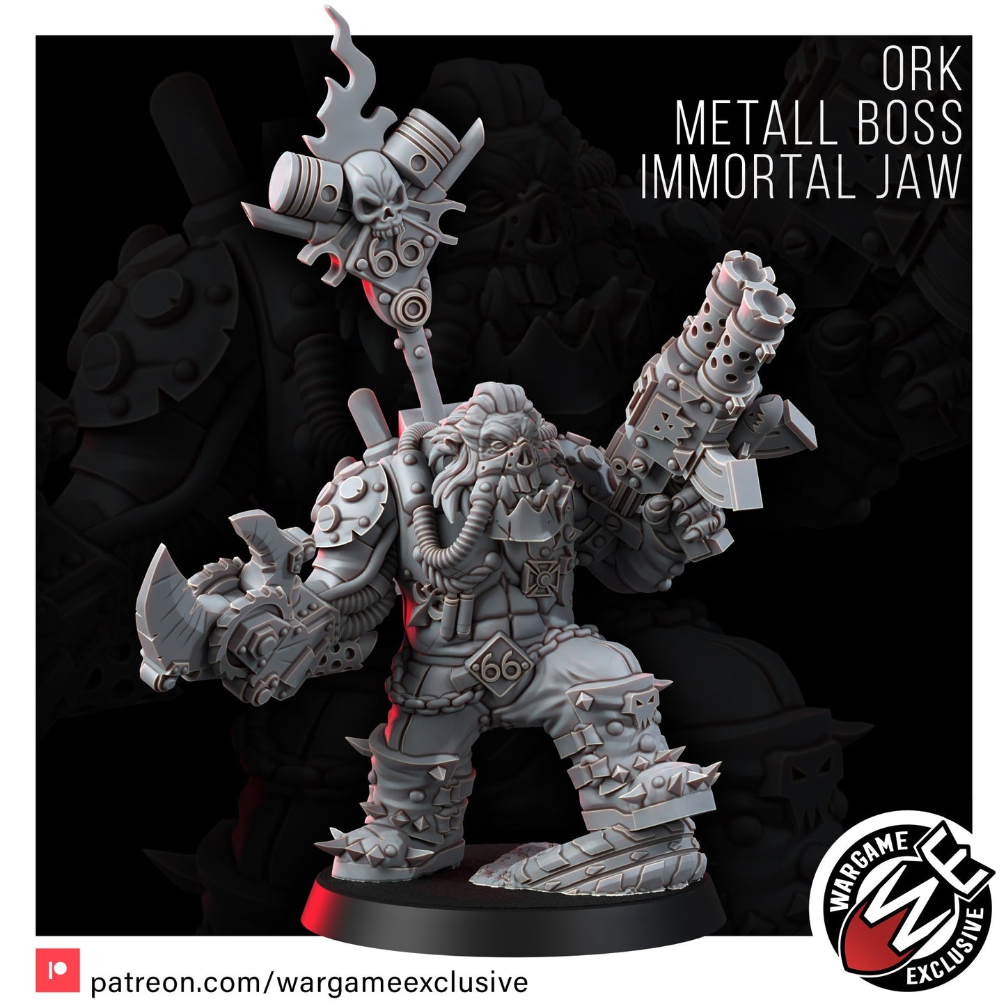 Wargame Exclusive: Ork Mad Riders Boss The Immortal Jaw