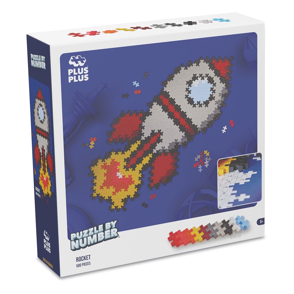 Plus-Plus: Puzzle By Number Rocket 500pc