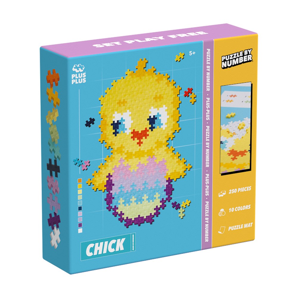 Plus-Plus: Puzzle By Number Chick 250pc