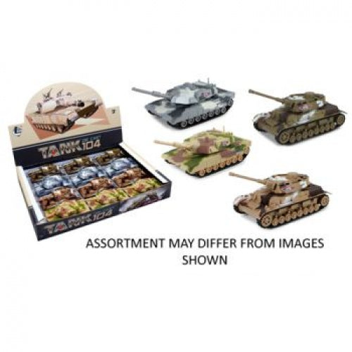Tanks Diecast Pull Back (Assorted - One Randomly Selected)