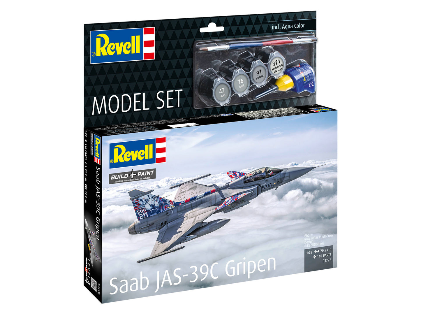 Revell: 1/72 Model Set Saab JAS-39C Gripen 63776